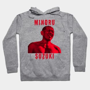 Minoru Suzuki blood stained Hoodie